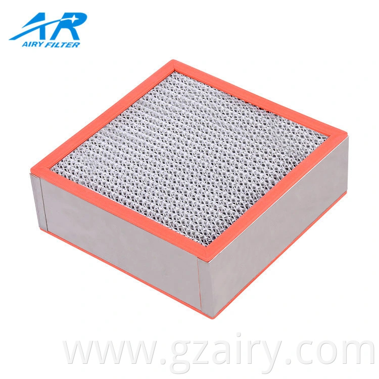 High Temperature Engine Parts Filter Media Construction H13 Water Filter